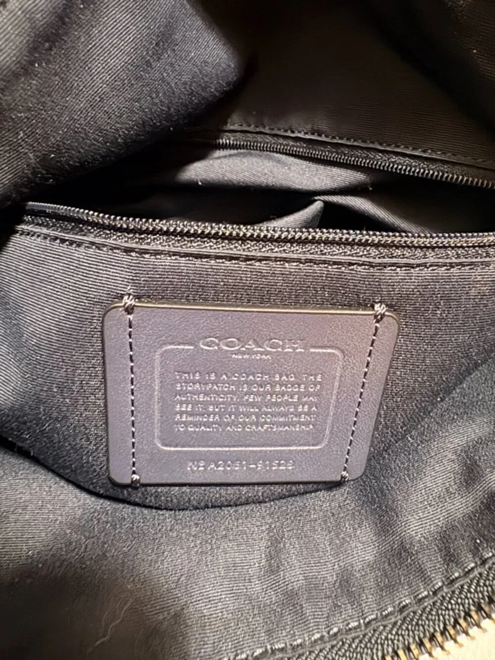 Coach Hallie Denim Pebbled Leather Convertible Shoulder Crossbody Bag Blue